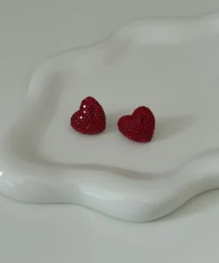 Maria Galanou Earrings "MINI RED VALENTINO"