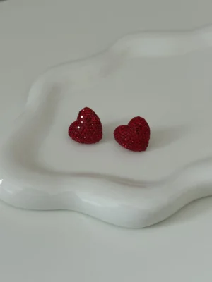 Maria Galanou Earrings "MINI RED VALENTINO"