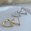 Maria Galanou Earrings Silver FAYE HEART