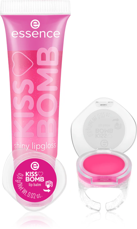 Essence Kiss Bomb Shiny Lipgloss-Lipbalm