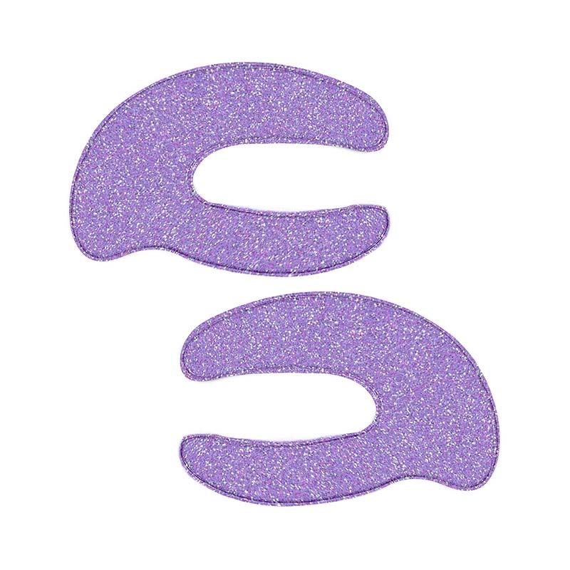IDC Institute Glitter Hydrogel Eye Patches C Shape 1Pair 6gr purple 1
