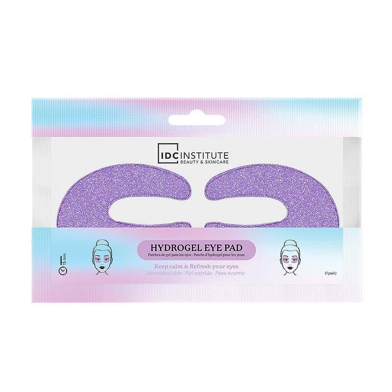 IDC Institute Glitter Hydrogel Eye Patches C Shape 1Pair 6gr purple